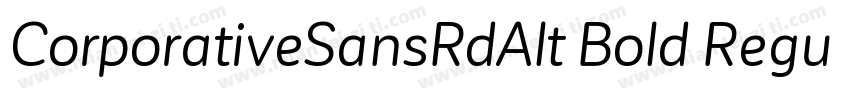 CorporativeSansRdAlt Bold Regular字体转换